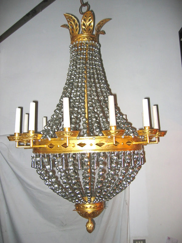 lampadario modello oro zecchino COD05